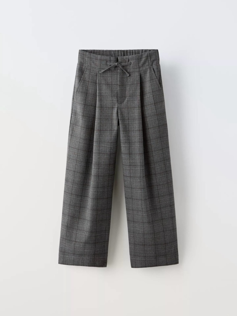 Zara kids checked drawstring pants